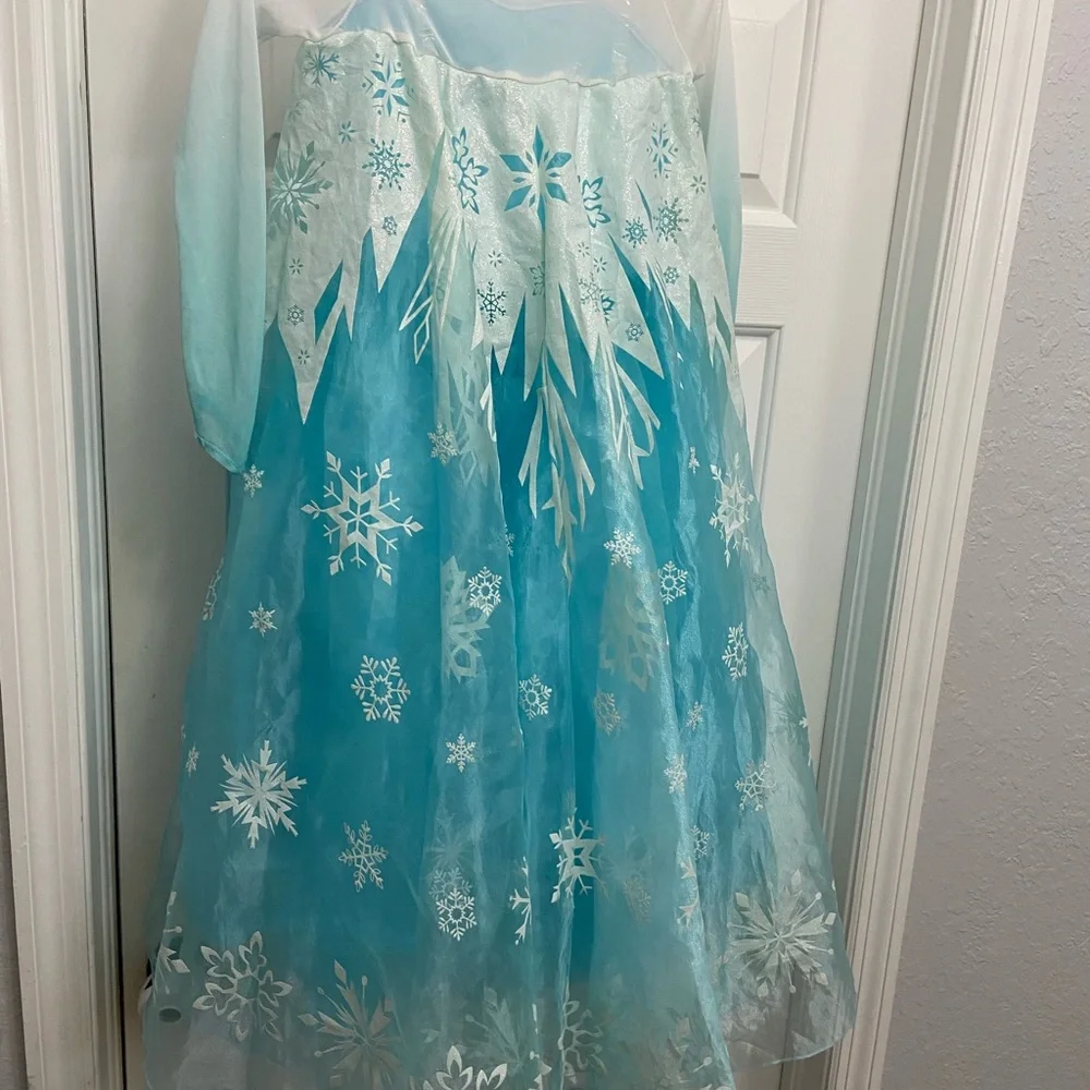 Girls Blue Snow Princess Costume Dress - Brand: